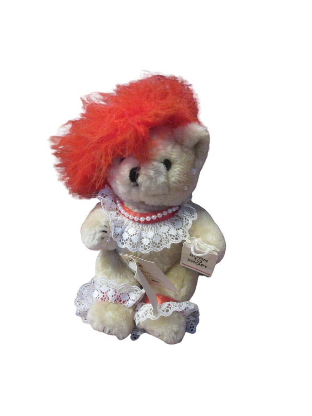 Country Cozy’s “BORN TO SHOP” Decorative Plush Female Jointed Bear w/Accessories